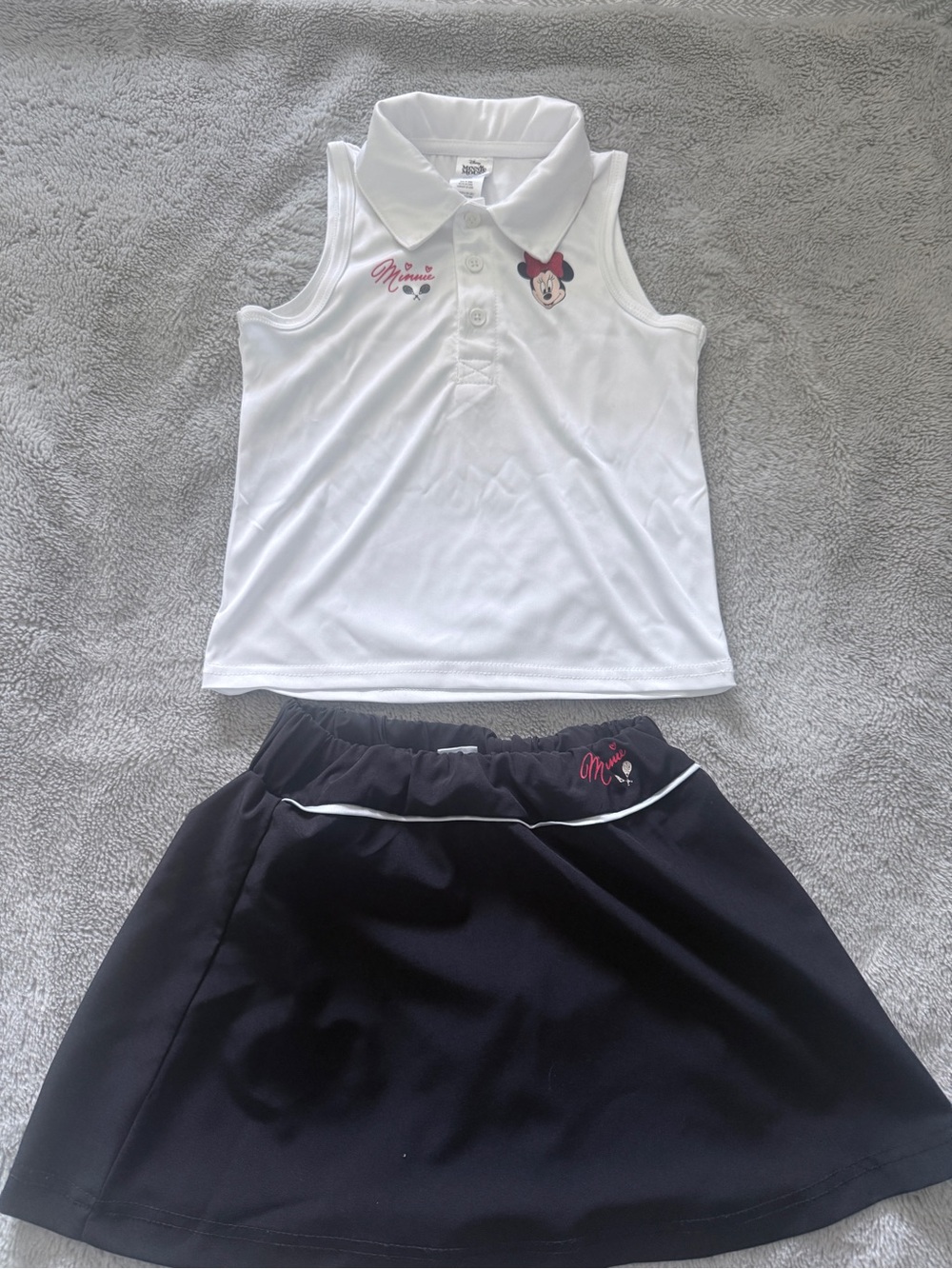 Disney Minnie Mouse Girls Size 6 Tennis Golf Outfit